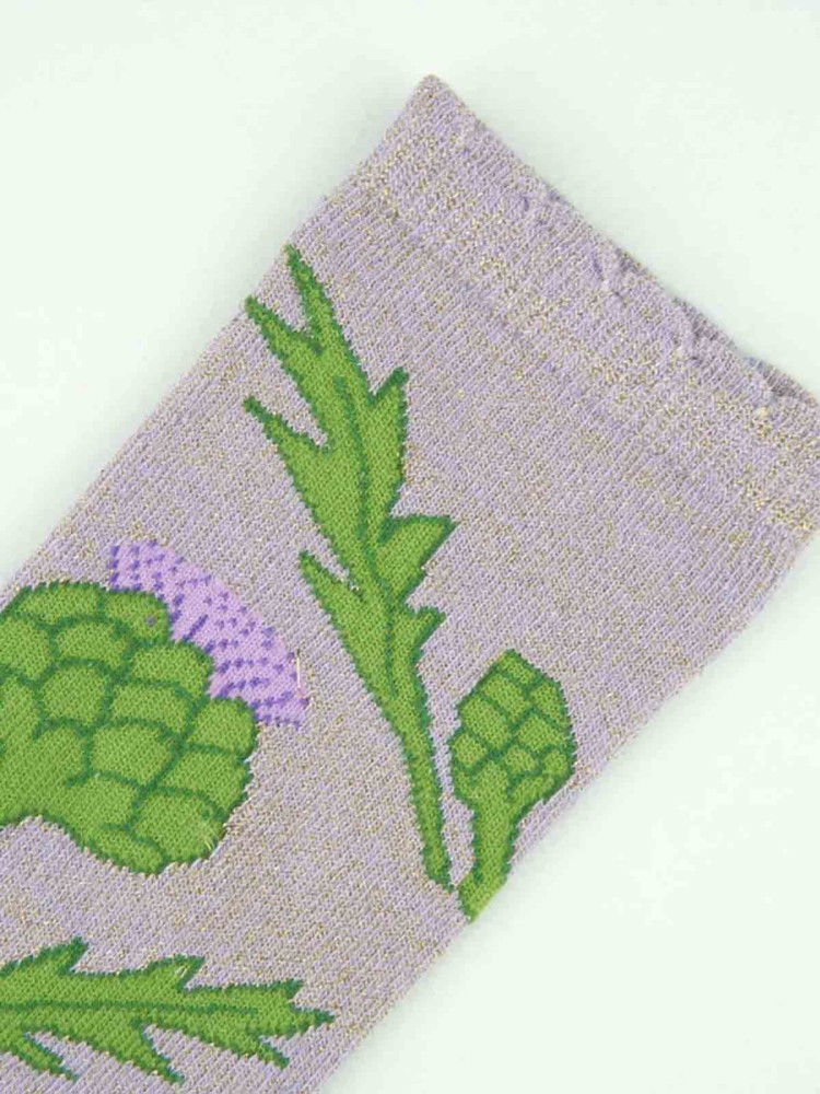 cu cou suzette aus lila Baumwolle mit Artischocken
