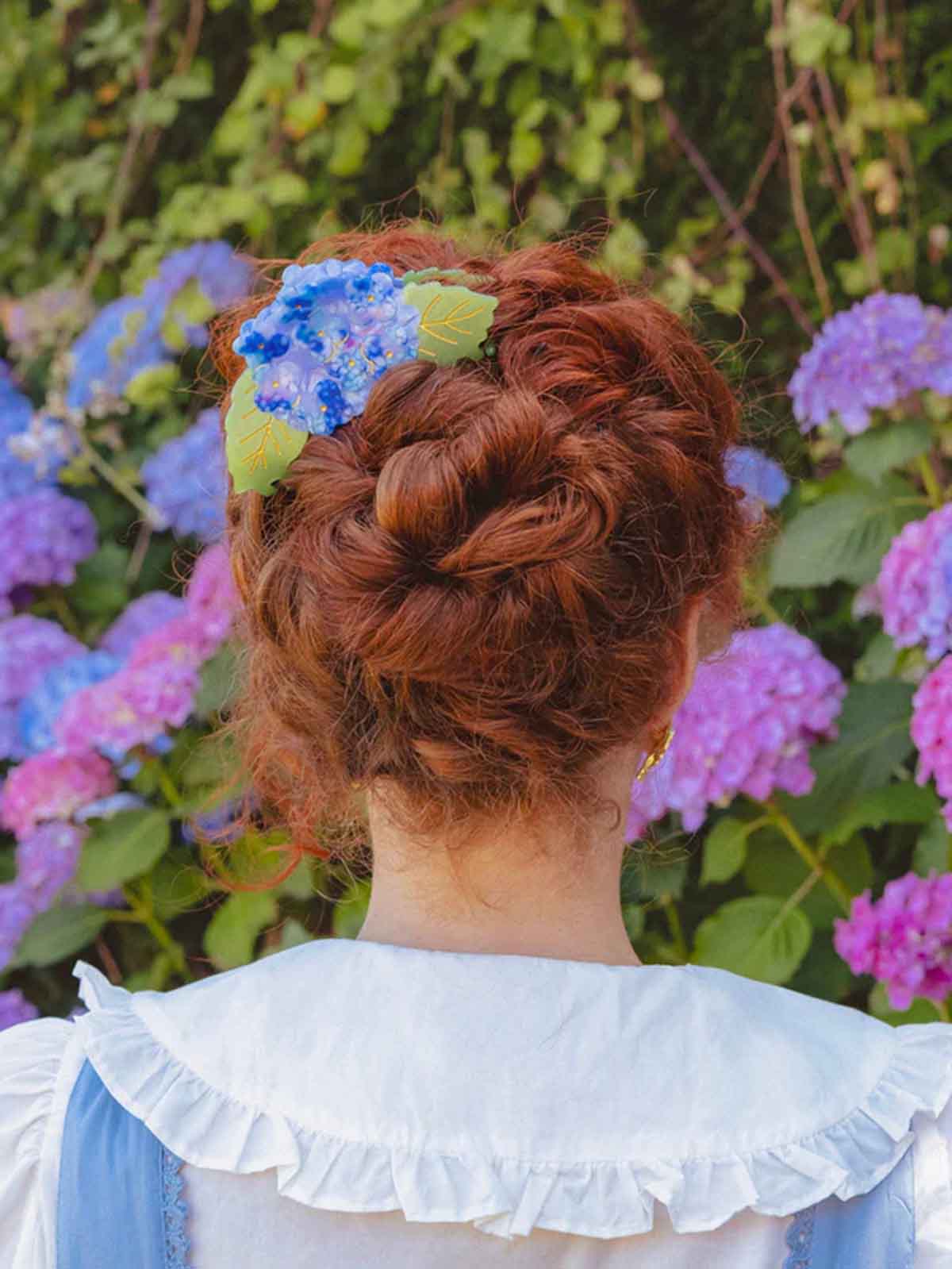 cou cou suzette haarclip pferde in grün und blau