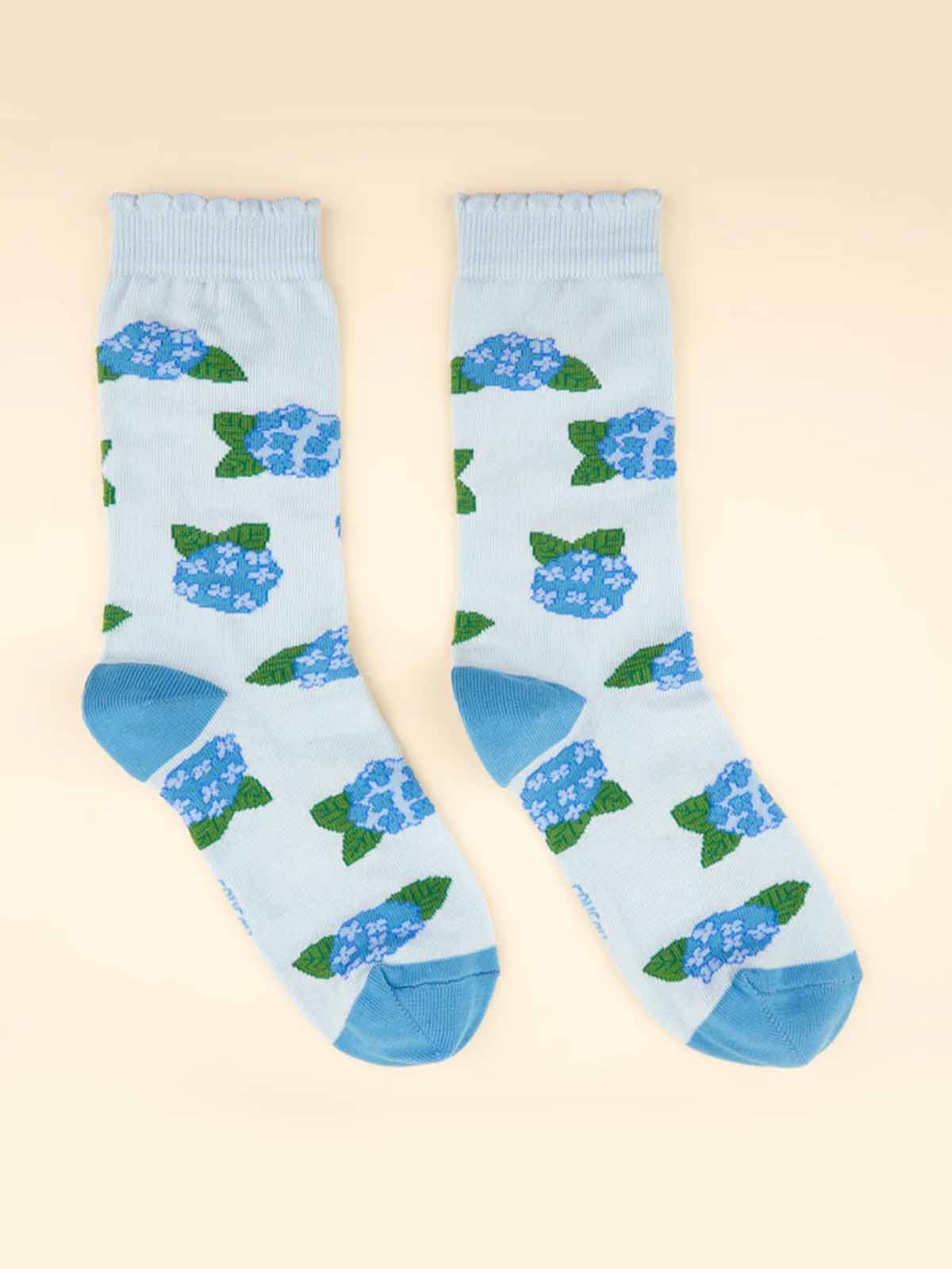 cou cou suzette strümpfe in blau mit blauer pferde