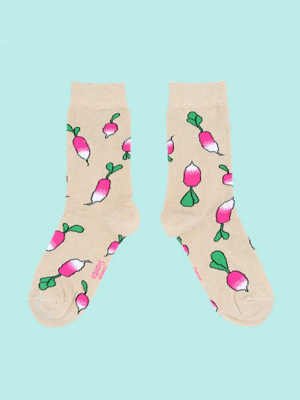 cou cou suzette Socken mit Radieschen