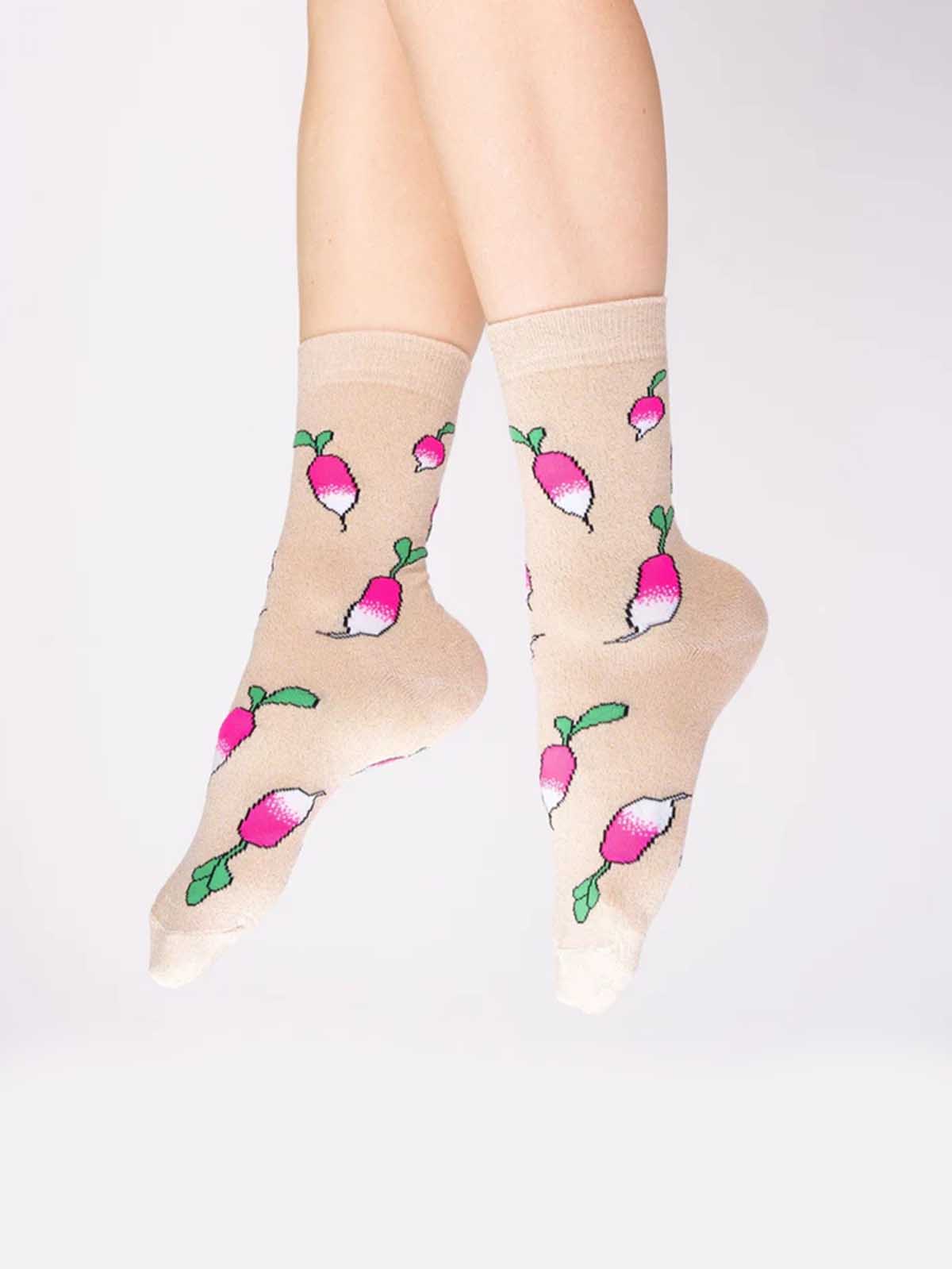 cou cou suzette Socken mit Radieschen