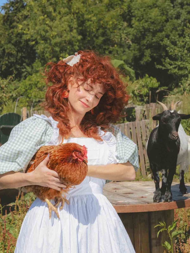 cu cu ou suzette Haarclip weiß Kaninchen