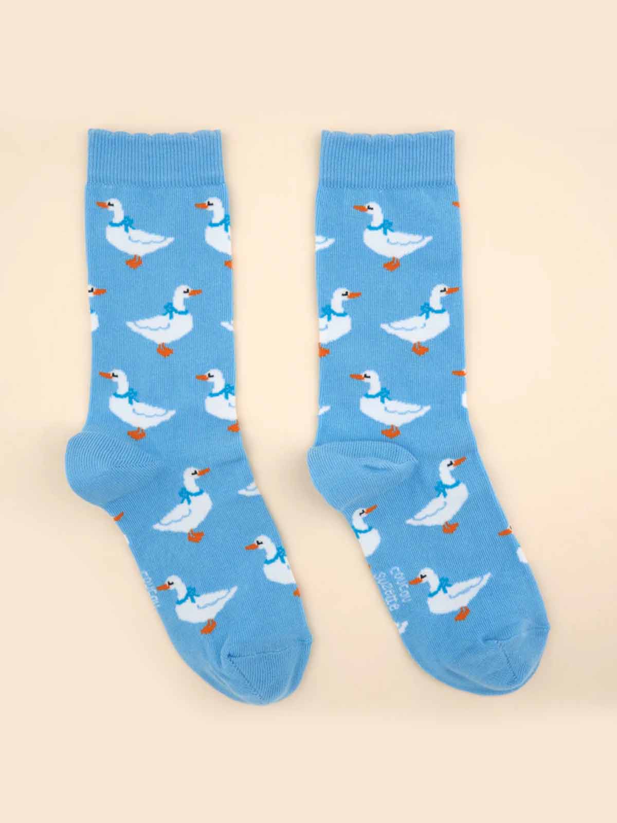 cou cou suzette Socken hellblau mit Gänsen