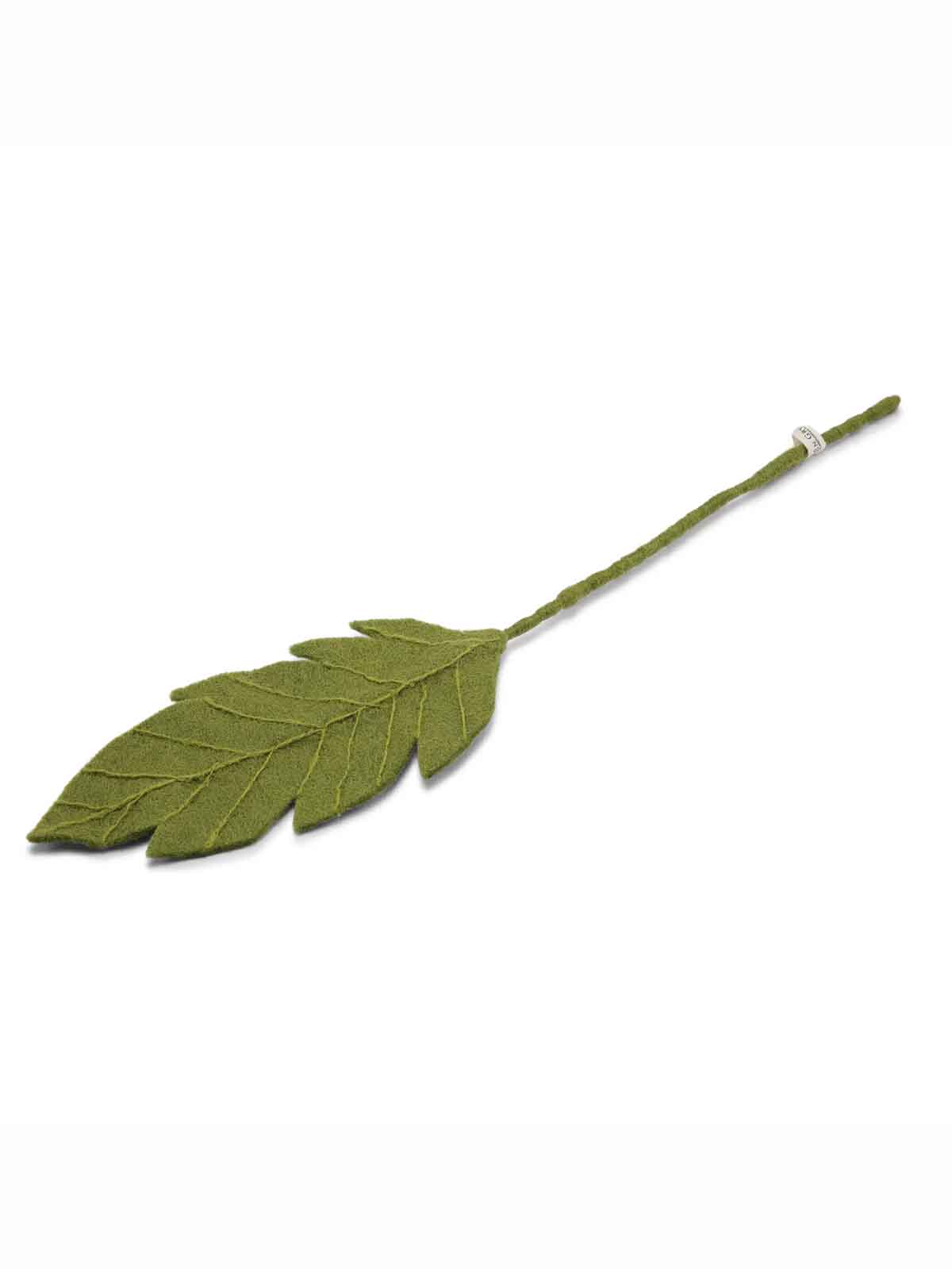 kry & sif grünes Blatt in Filz
