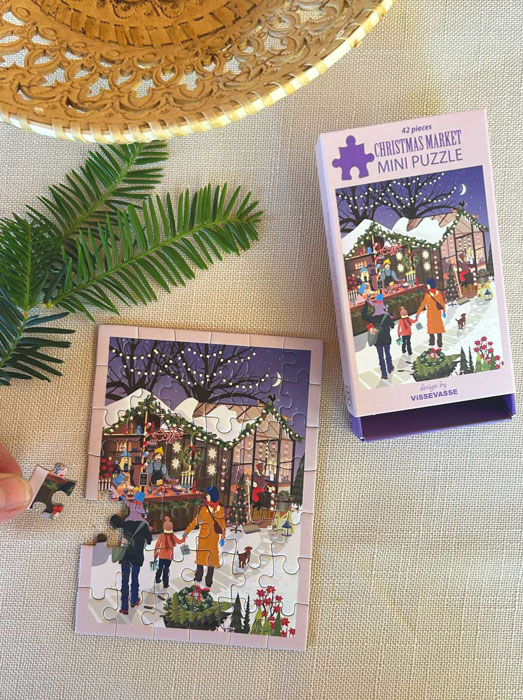 Mini Puzzle Spiel - Weihnachtsmarkt