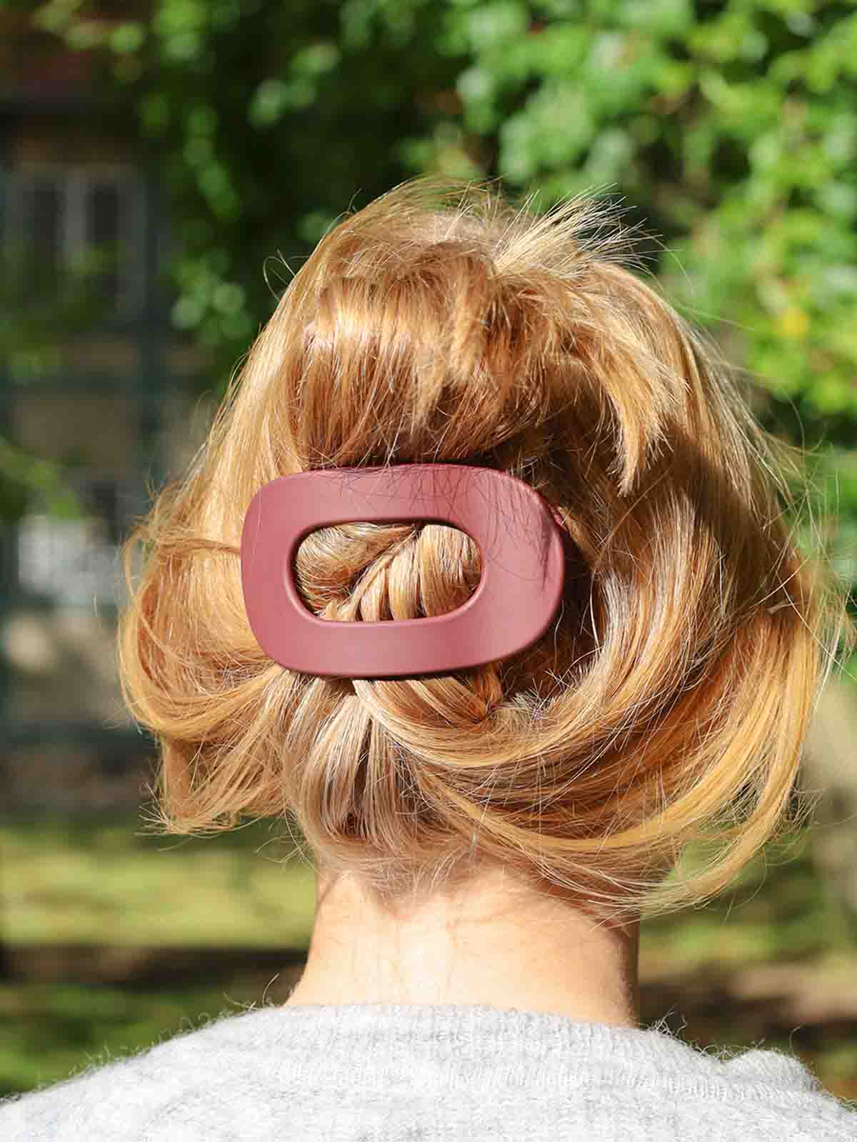 Eva Haarclip - Mat Bordeaux