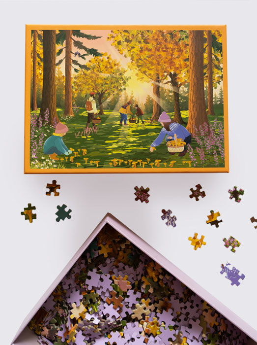 FOREST REASURES - Puzzle 1000 Stück- zertifiziertes Papier-Puzzle