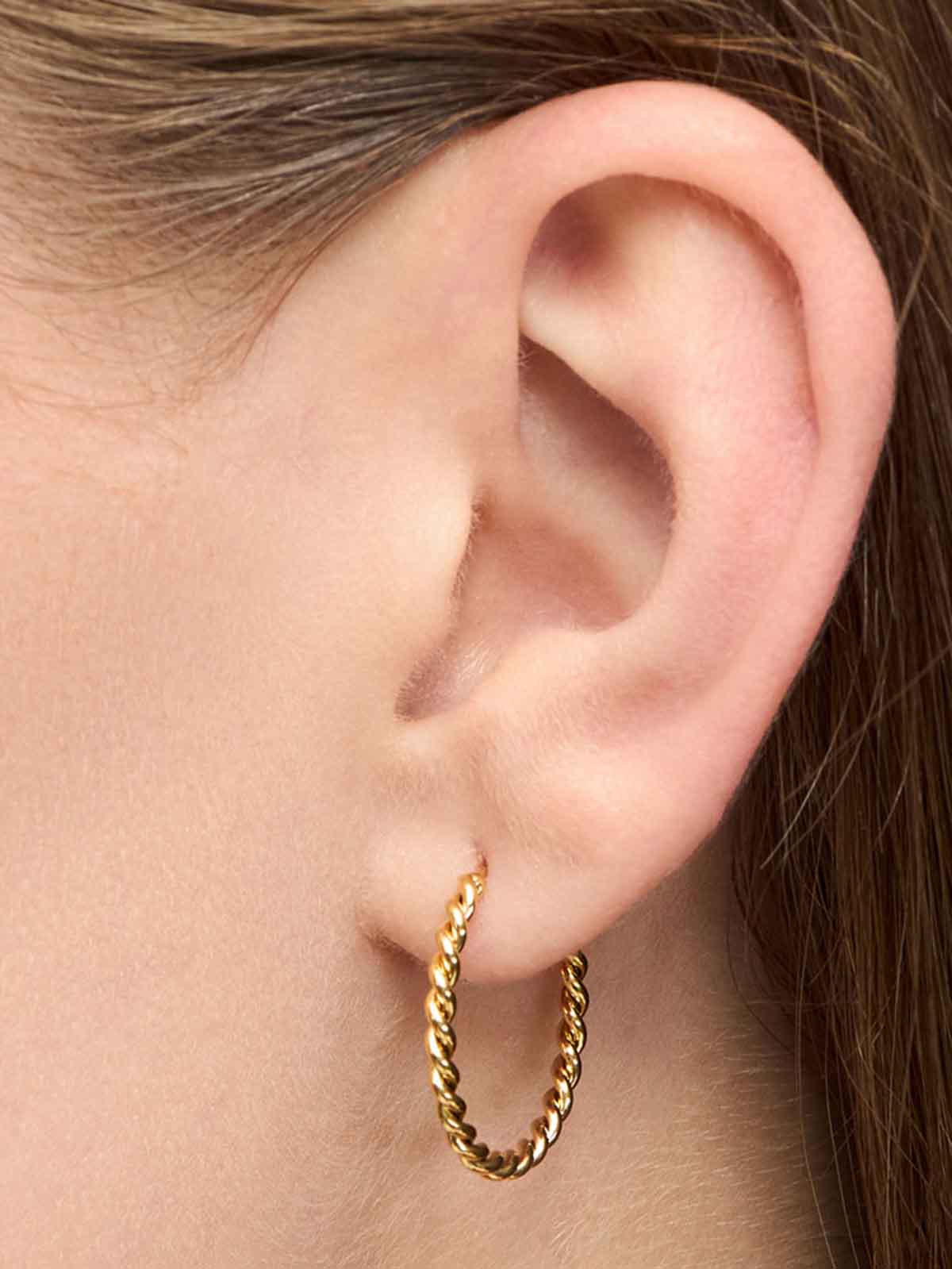 LULU1885 - Twisted Hoops Paar - Silber überzogen - Extra 6