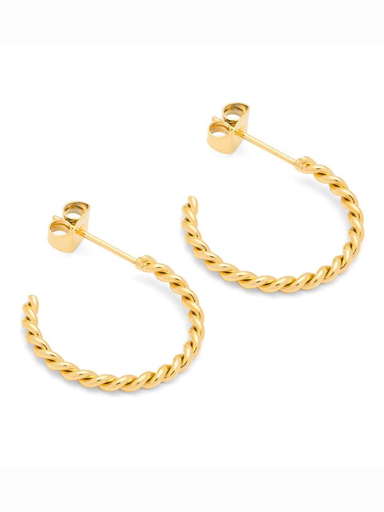 LULU1885 - Twisted Hoops Paar - Silber überzogen - Extra 6