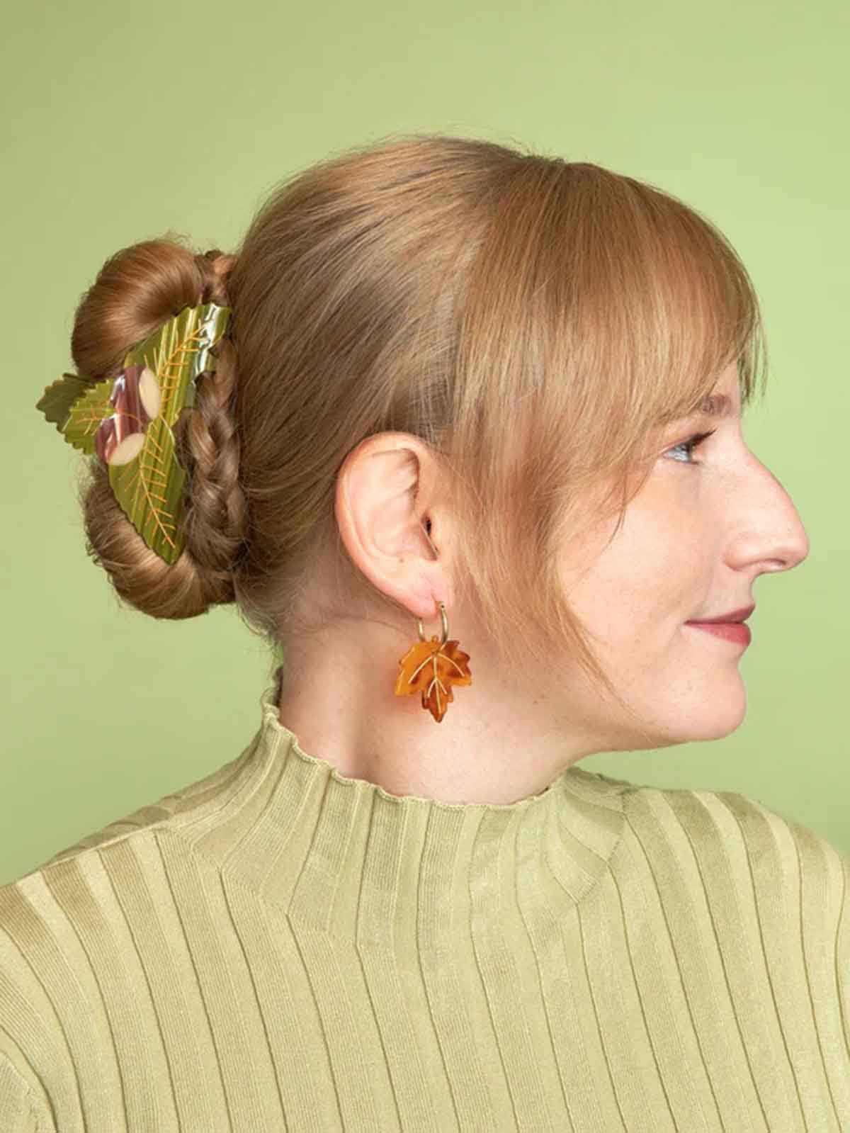 cu cu ou suzette Haarclip Kastanie