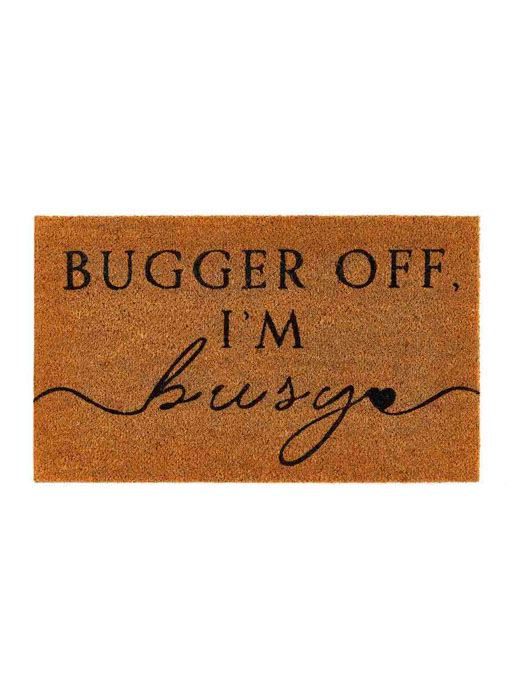 doormat in Kokosfaser Natur bugger von ich bin beschäftigt