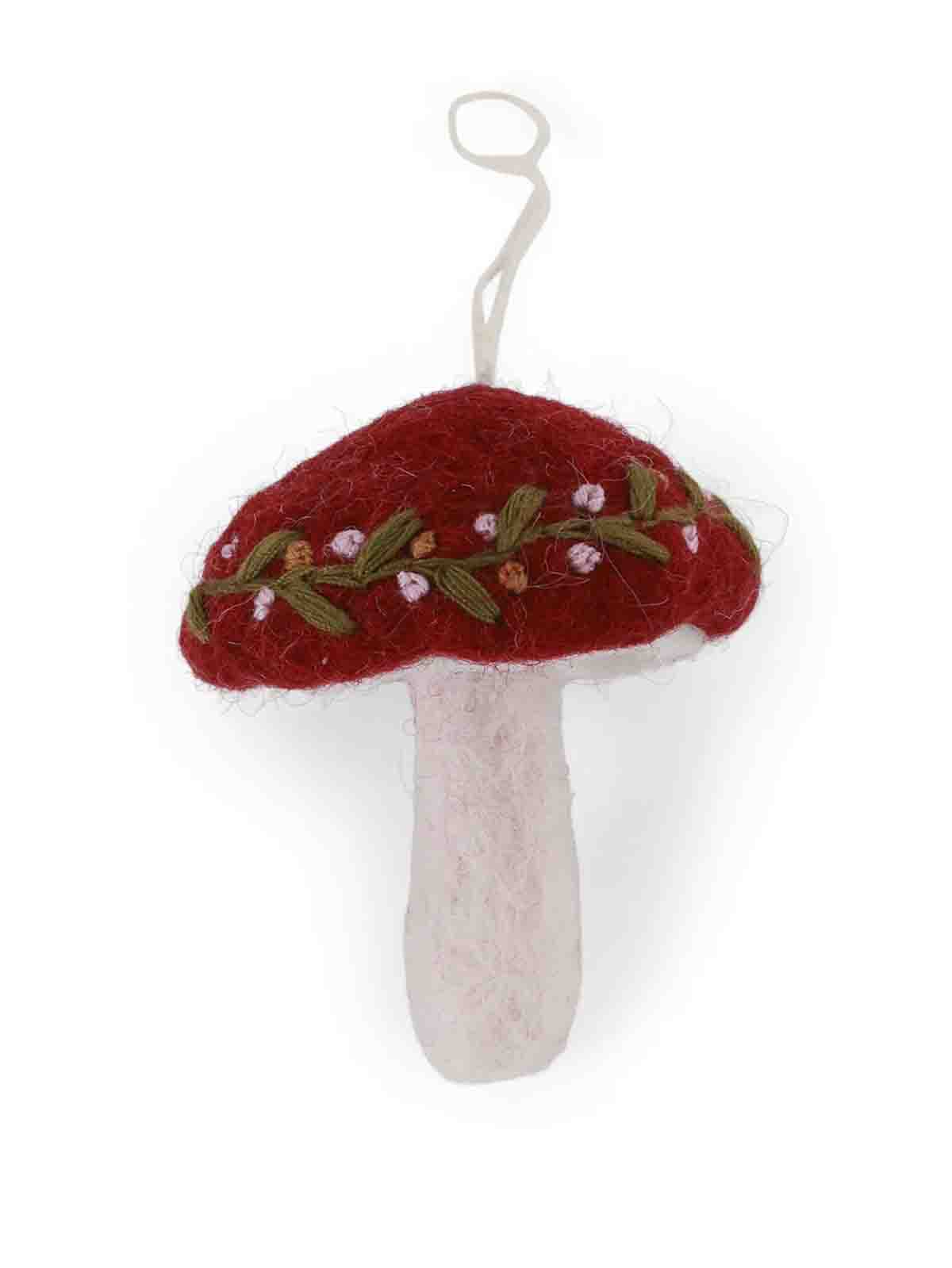 kry &iff Filz Ornament kleiner roter Schwamm