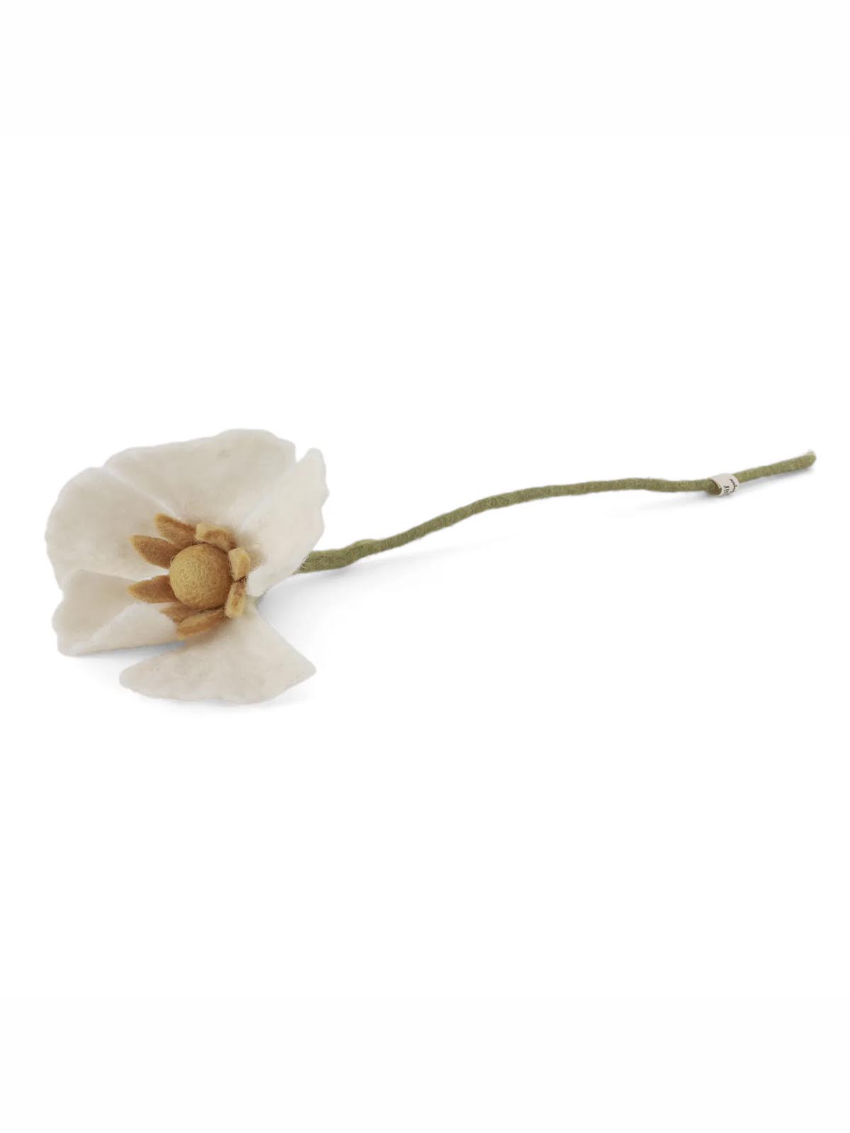 Weihnachtsdekorationen in Filz aus Grit & Sif weiß Mohn