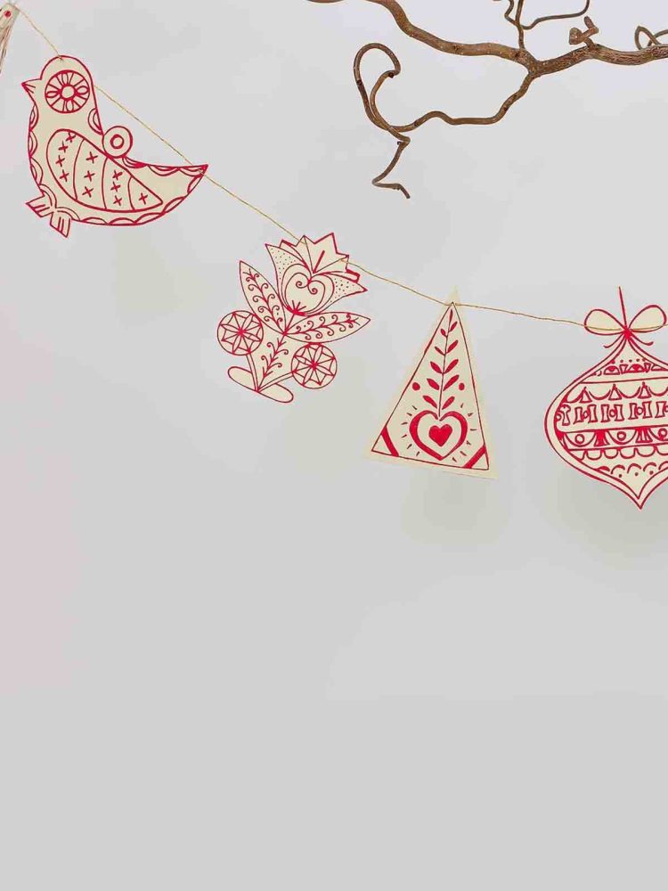 eine Welt von Handwerk Papier Weihnachtsdekorationen