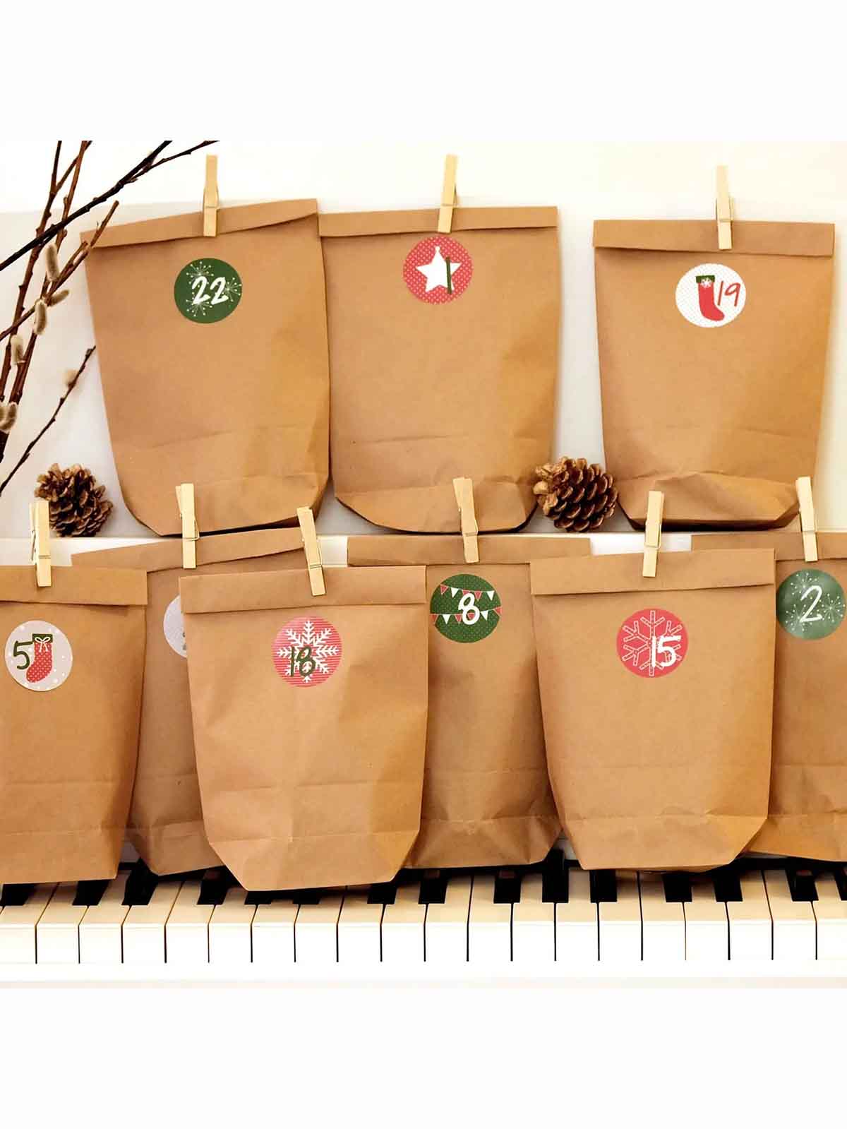 Zahlen für Kalendergeschenke 2