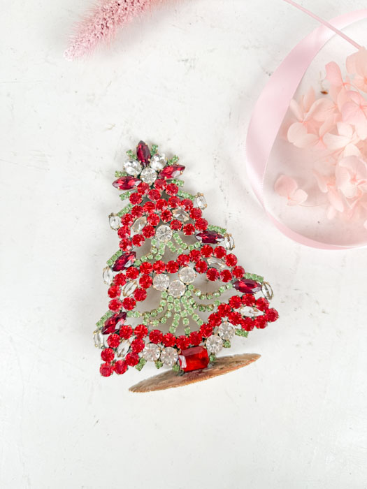 Weihnachtsbaum in Strasssteinen - Klein (J58)