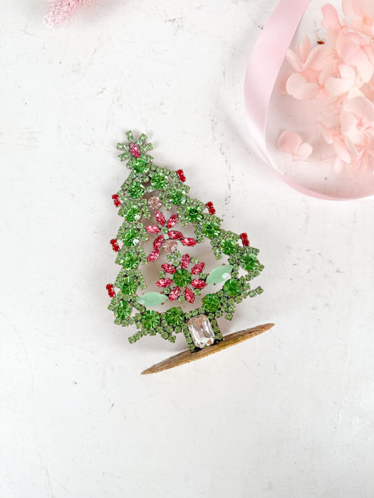 Weihnachtsbaum in Strasssteinen - Klein (J33)