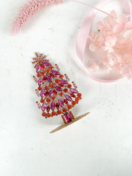Weihnachtsbaum in Strasssteinen - Klein (J47)