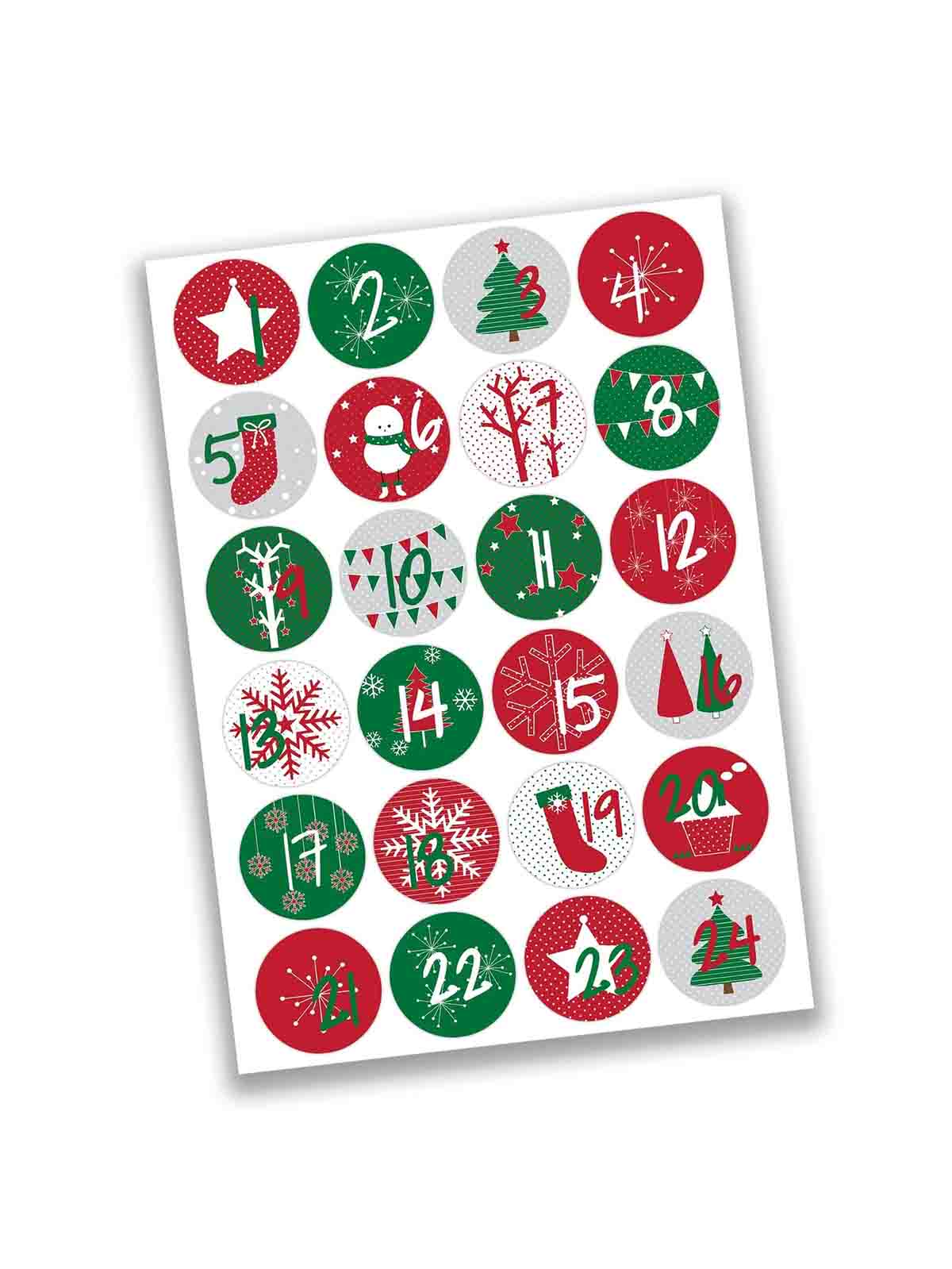 Zahlen für Kalendergeschenke 2