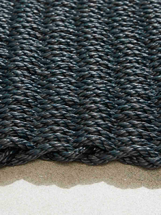 Outdoor-Tormatte schwarzes Seil
