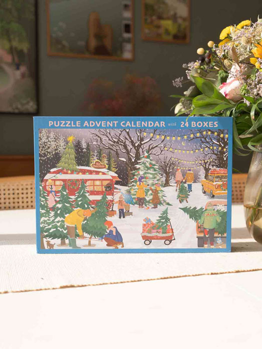 bestimmte scharfe CHRISTMAS DREI SNOW FLAKES - Puzzle-Kalender 5_web