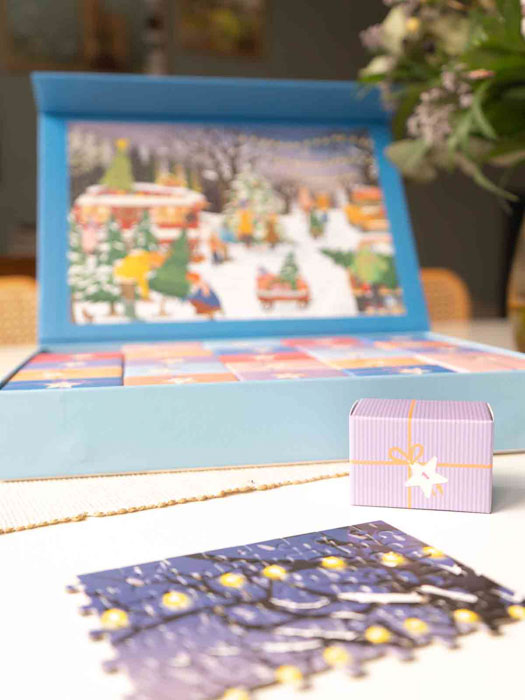 bestimmte scharfe CHRISTMAS DREI SNOW FLAKES - Puzzle-Kalender 5_web