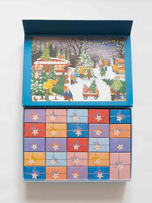 bestimmte scharfe CHRISTMAS DREI SNOW FLAKES - Puzzle-Kalender 5_web