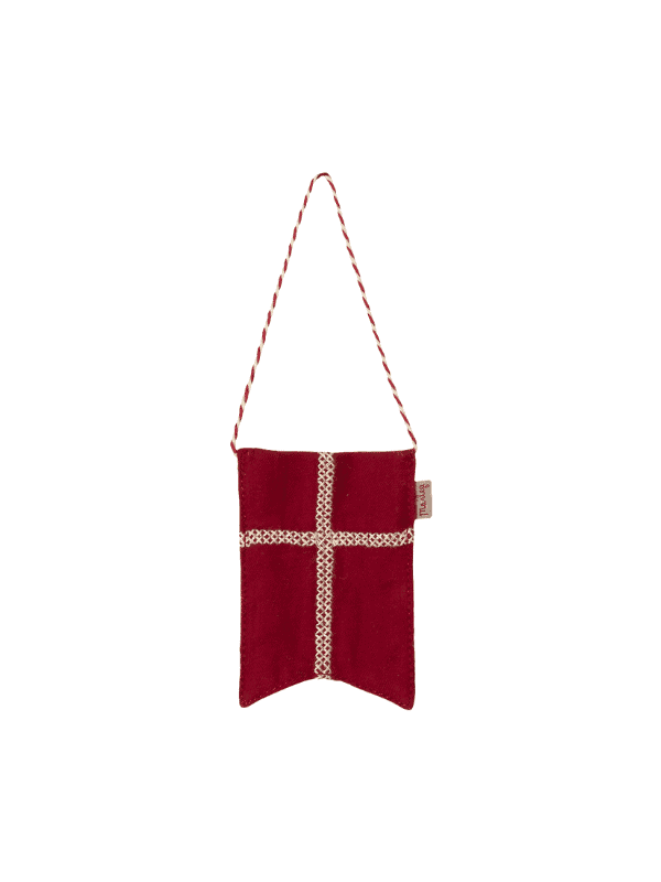 Dannebrog Flagge zum Aufhängen (5.5 x 8 cm)