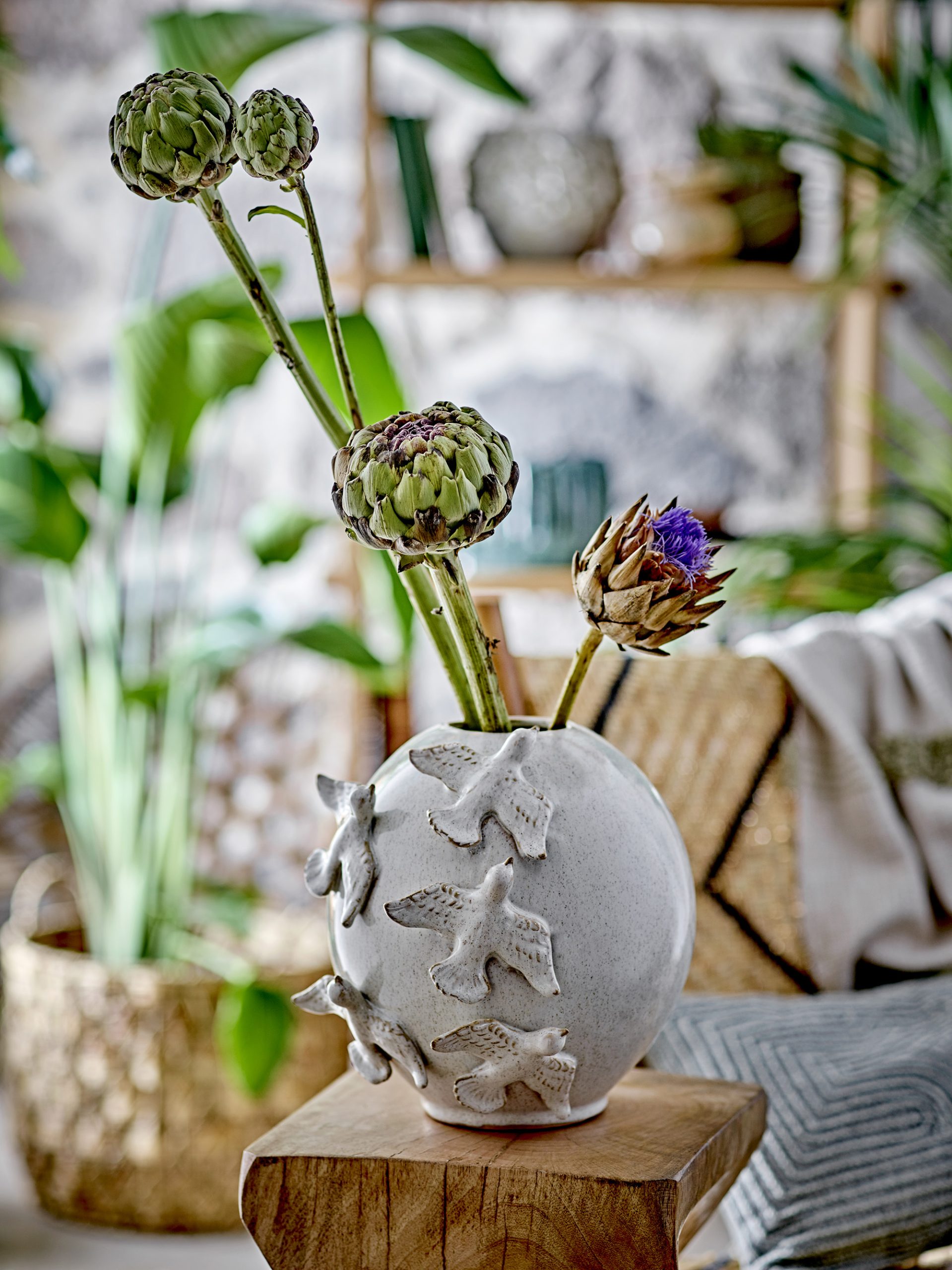 Keramikvase mit Vögeln - Natur - Bild 3