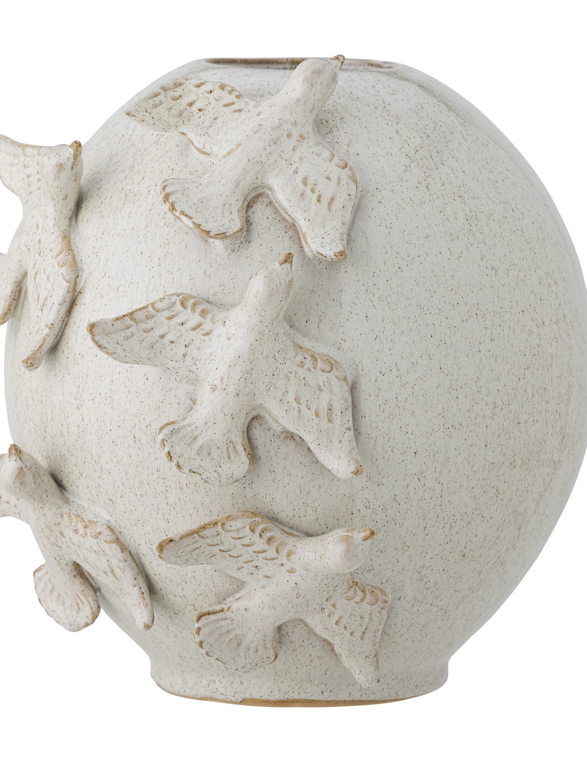 Keramikvase mit Vögeln - Natur
