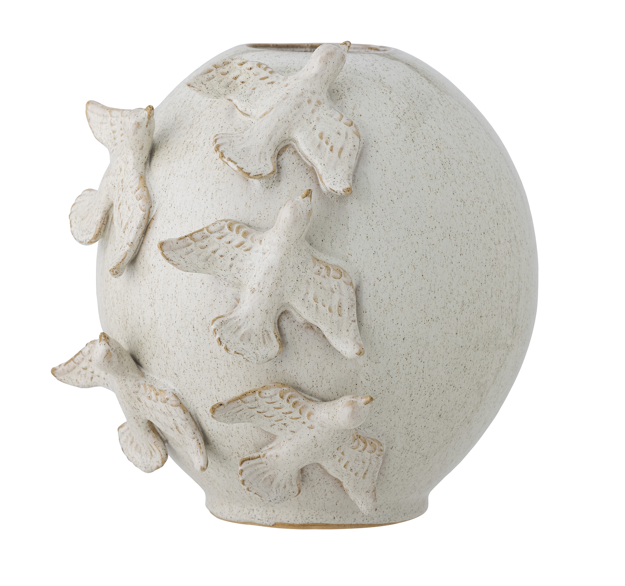 Keramikvase mit Vögeln - Natur