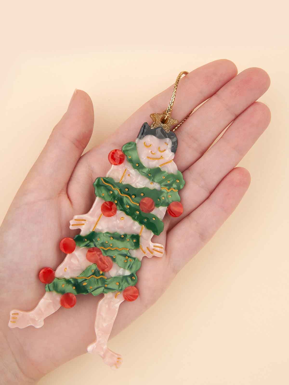 cou cou suzette Weihnachtsschmuck Mann mit Weihnachtsschmuck