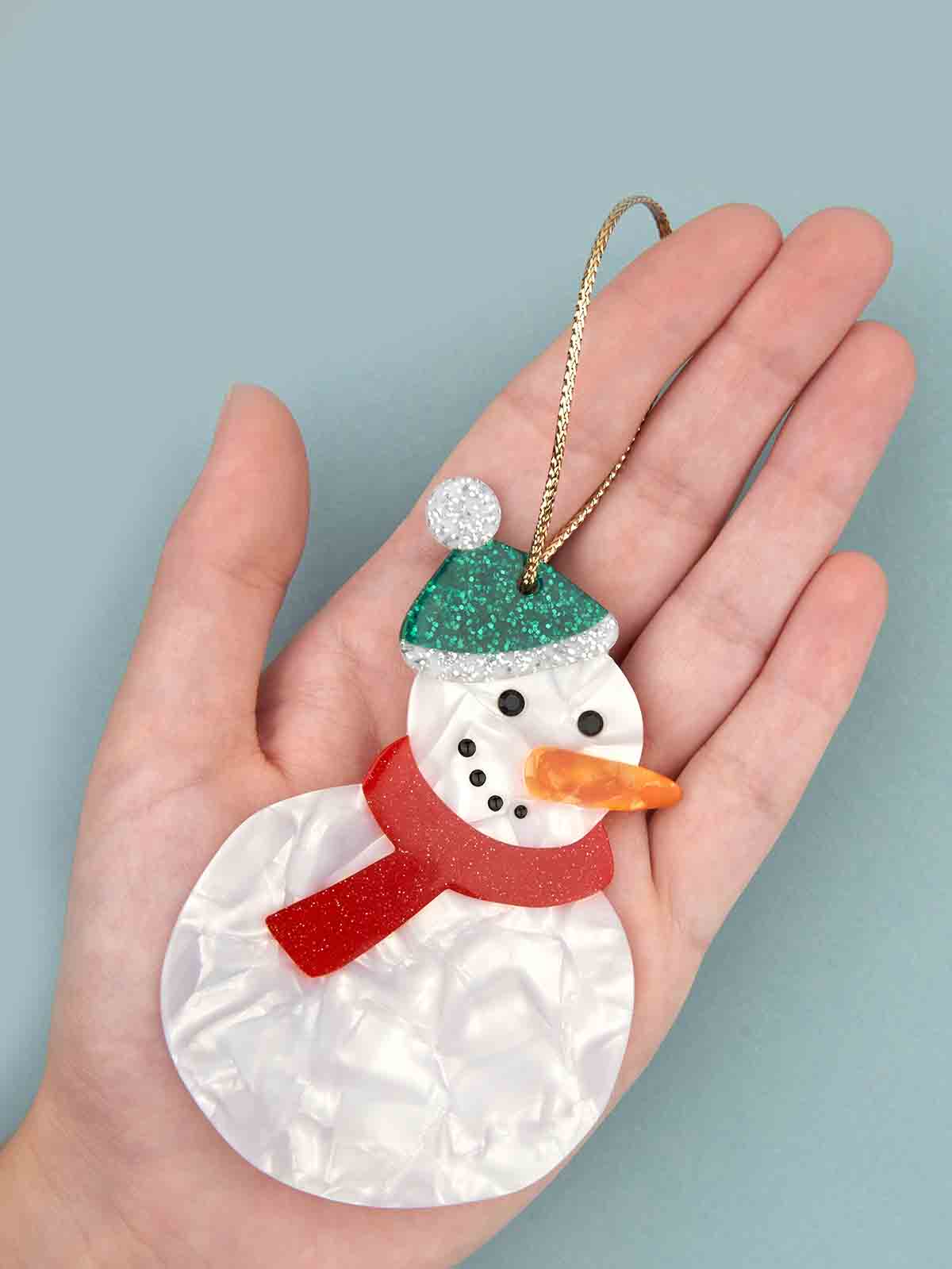 cu cuu suzette Weihnachtsschmuck Schneemann