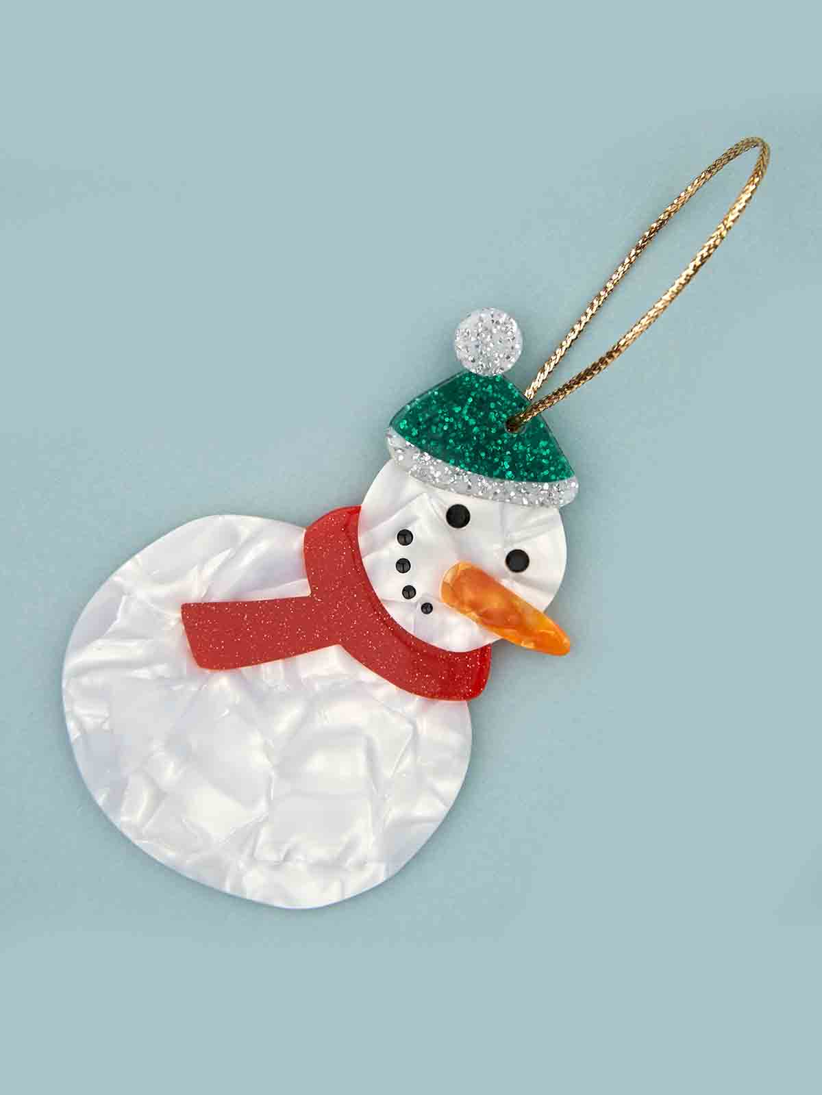 cu cuu suzette Weihnachtsschmuck Schneemann