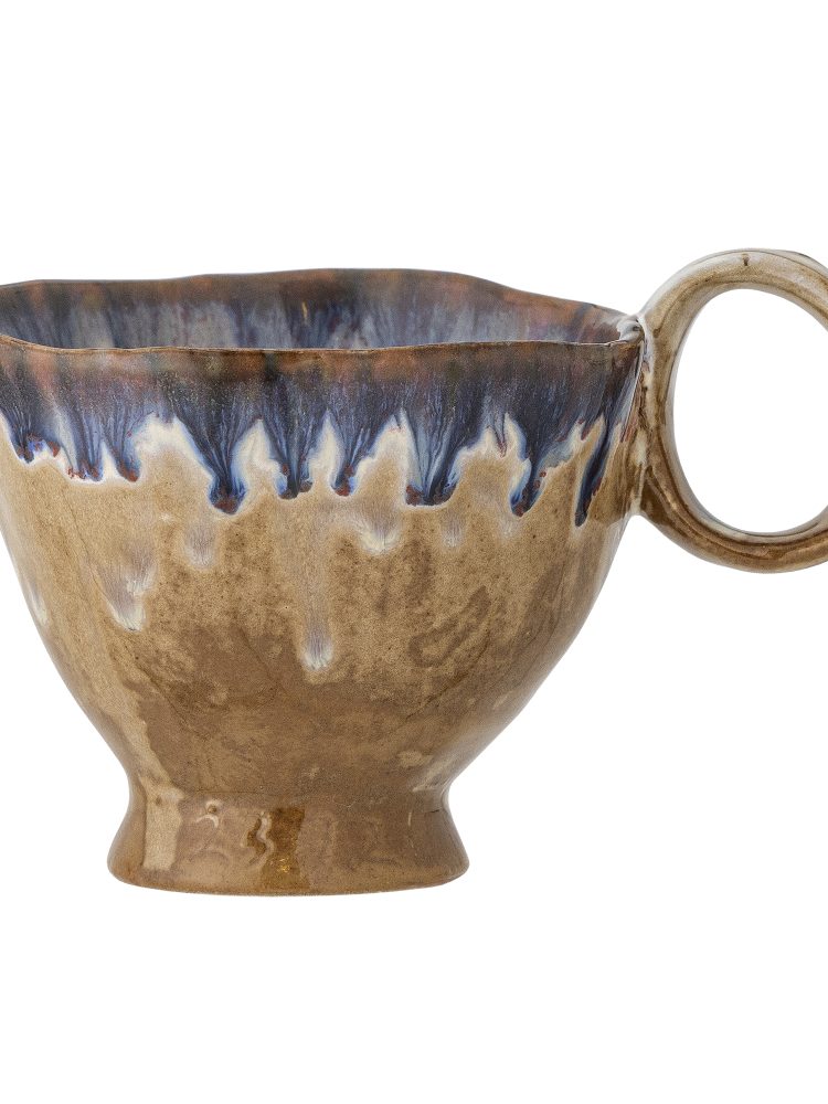 Tasse mit Griff & quot;Imogen& quot; (175 ml) - Mehrfarbig blau-braun