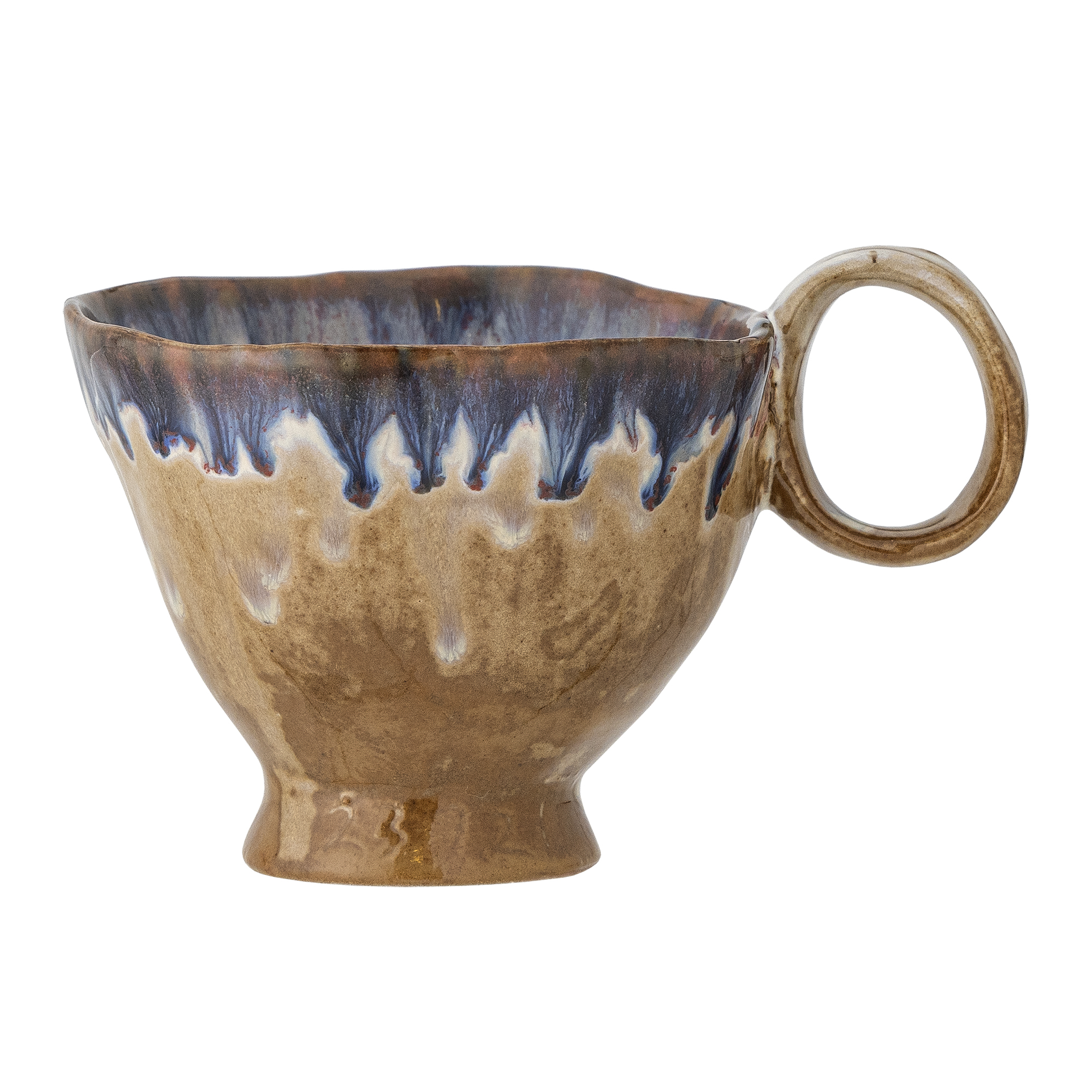 Tasse mit Griff & quot;Imogen& quot; (175 ml) - Mehrfarbig blau-braun