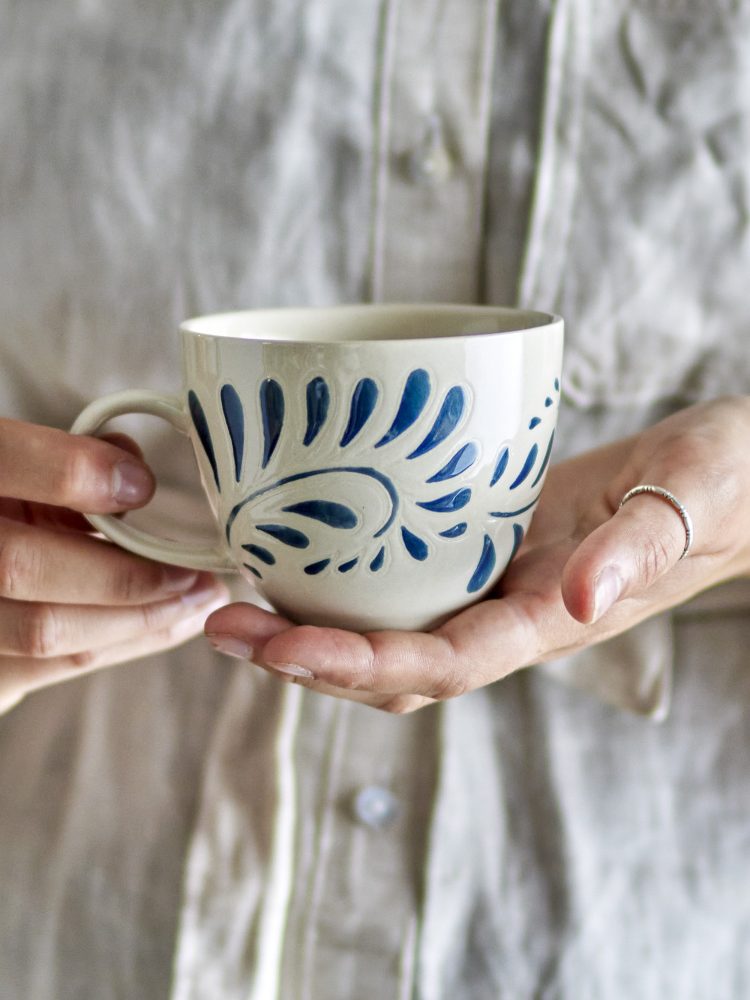 Tasse mit Griff - Blau