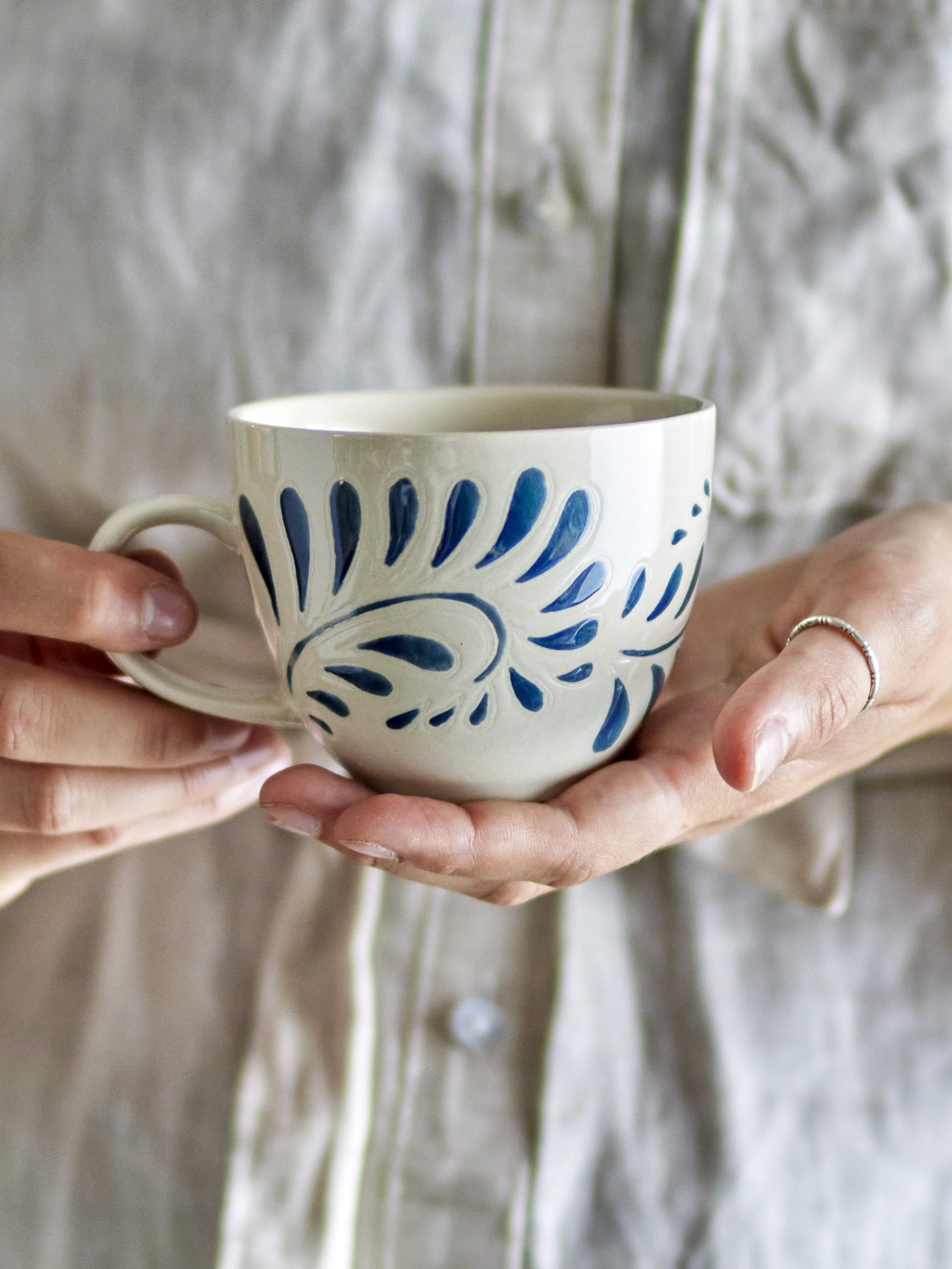 Tasse mit Griff - Blau