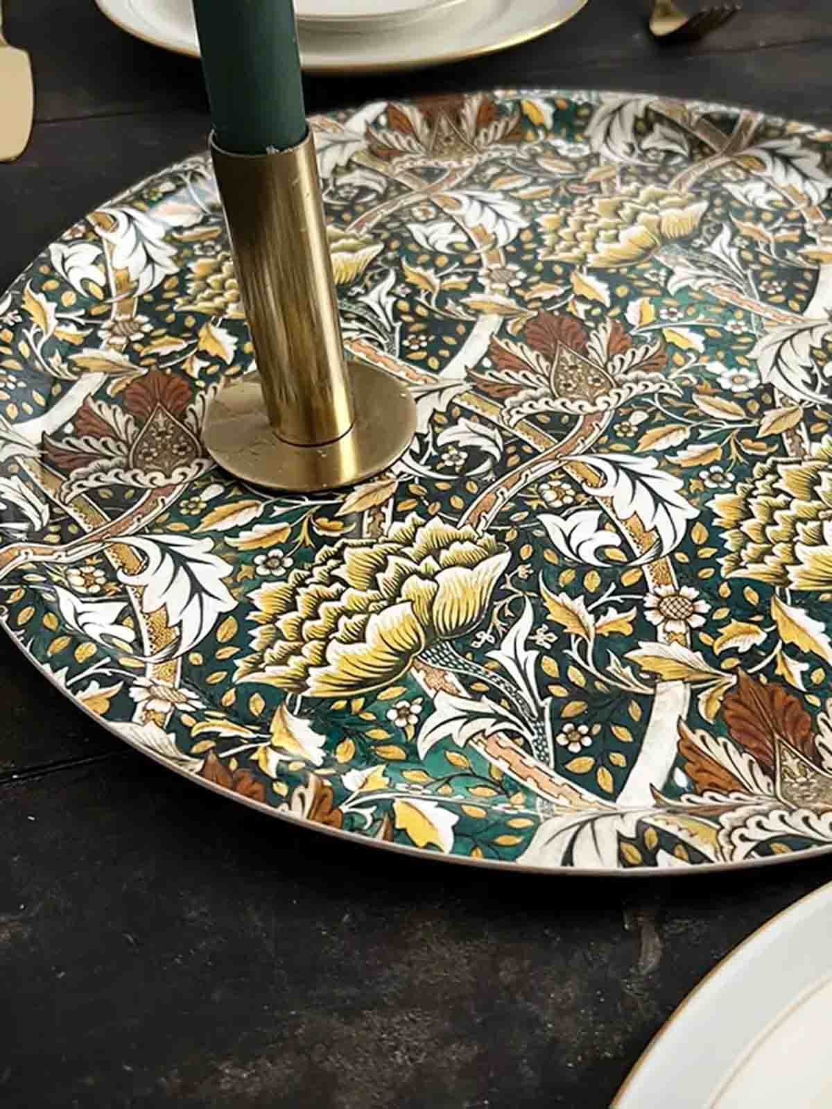 Alternative Ansicht des runden Tabletts 38 cm - William Morris 