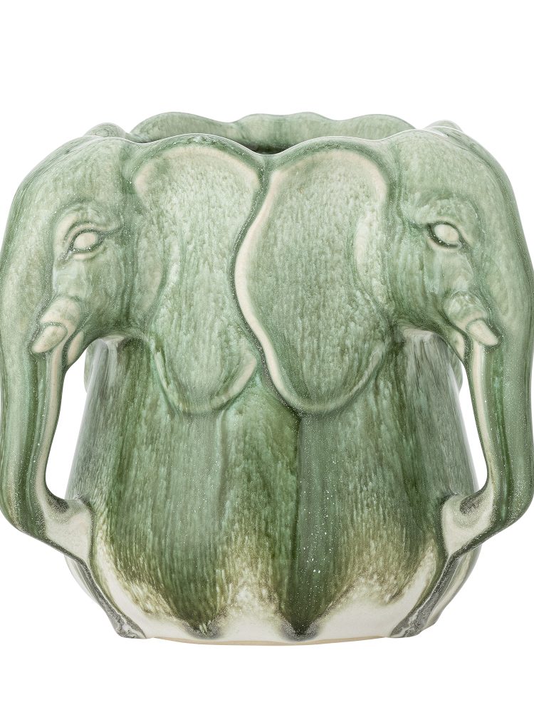 Vase/Kräutertopf mit Elefanten "Pontus" - Grün - Bild 2