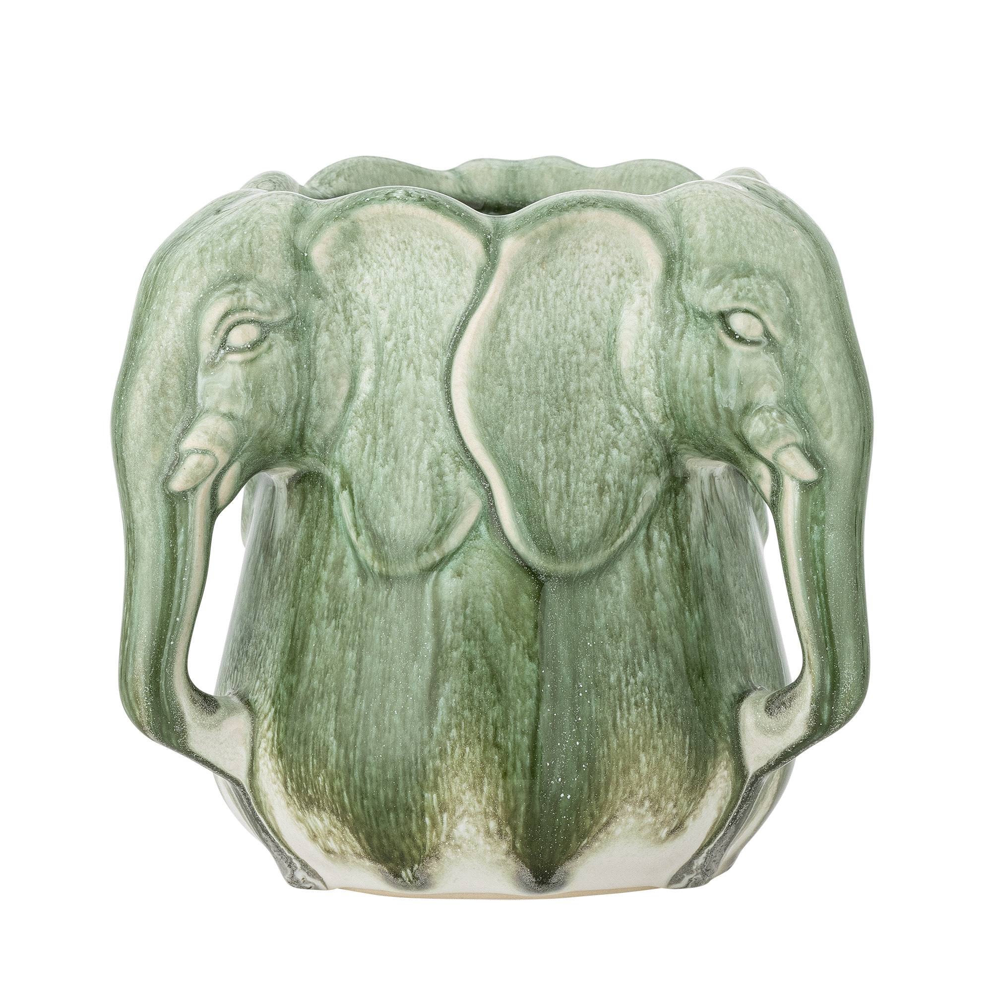 Vase/Kräutertopf mit Elefanten "Pontus" - Grün - Bild 2