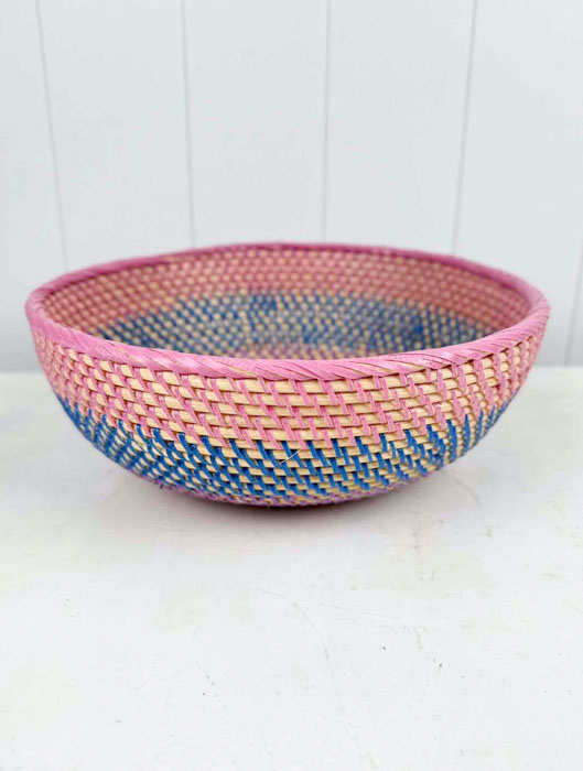 Maske Topf Brotkörbe rosa und blau