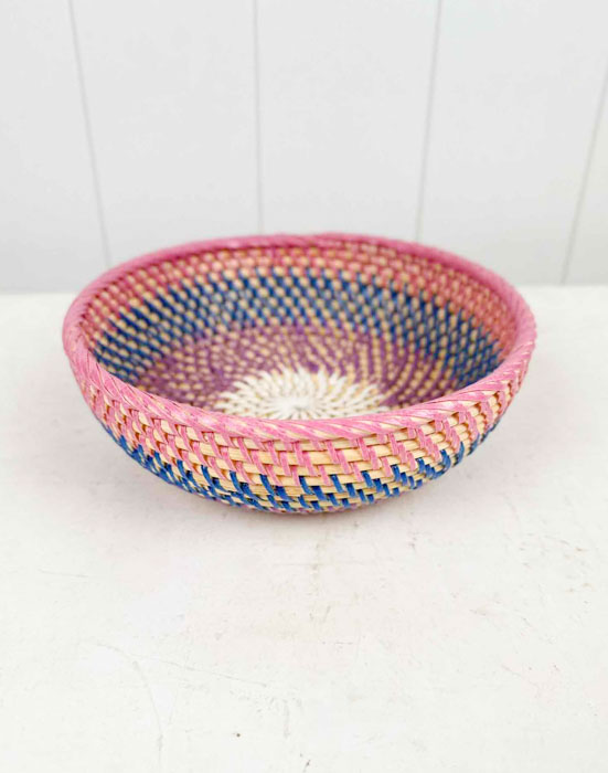 Maske Topf Brotkörbe rosa und blau