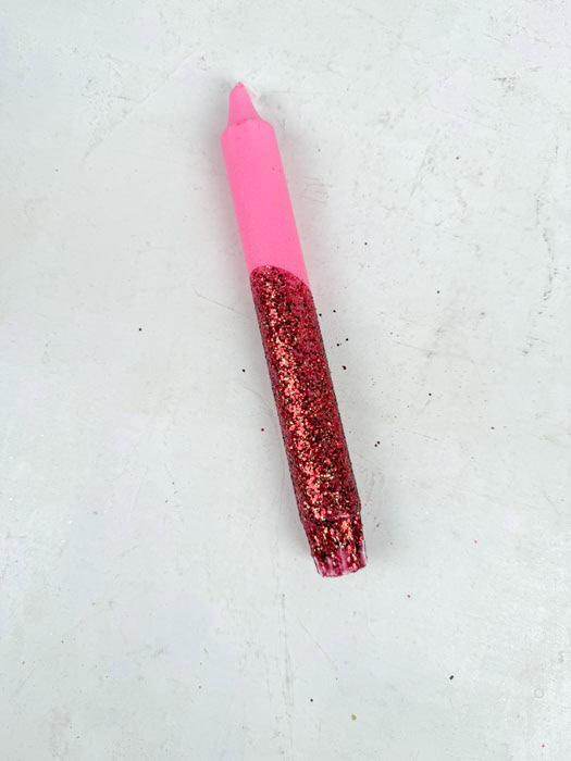 Hell - Rosa mit rotem Glitzer