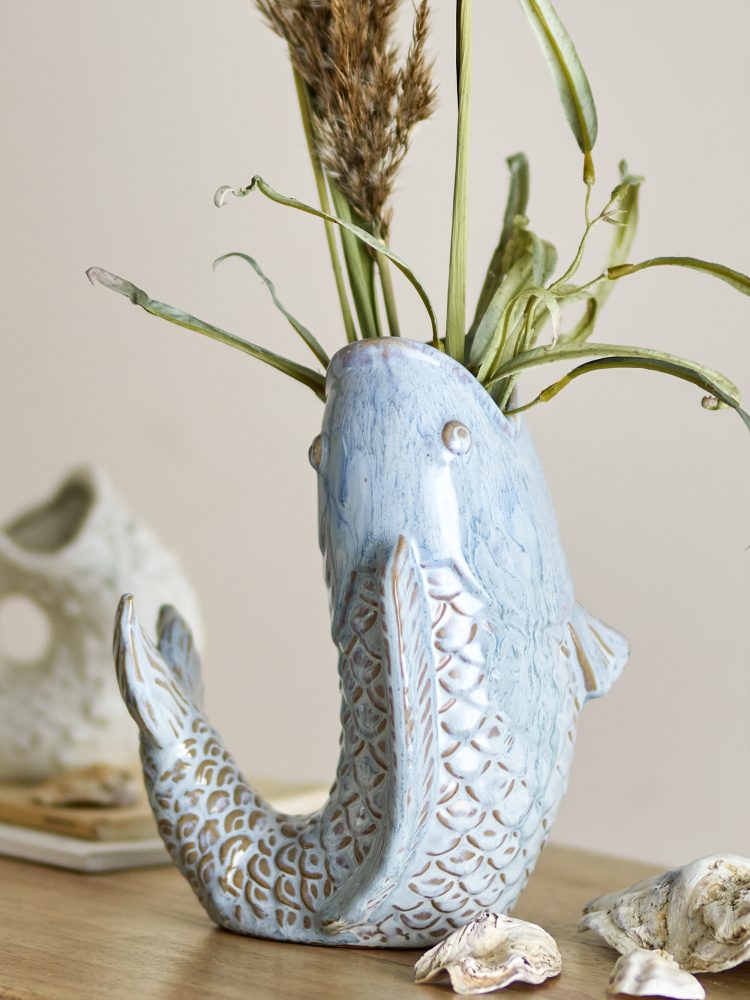 Keramik-Fischvase 