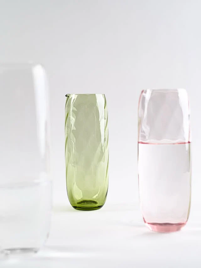 Anna von Lipa Karaffe in mundgeblasenem Glas