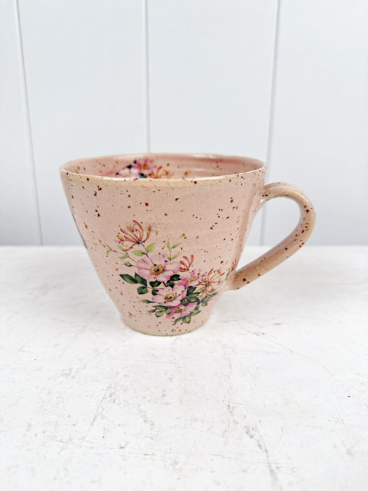 von Sofia Karolina - rosa Blumentasse rosa Blumenset