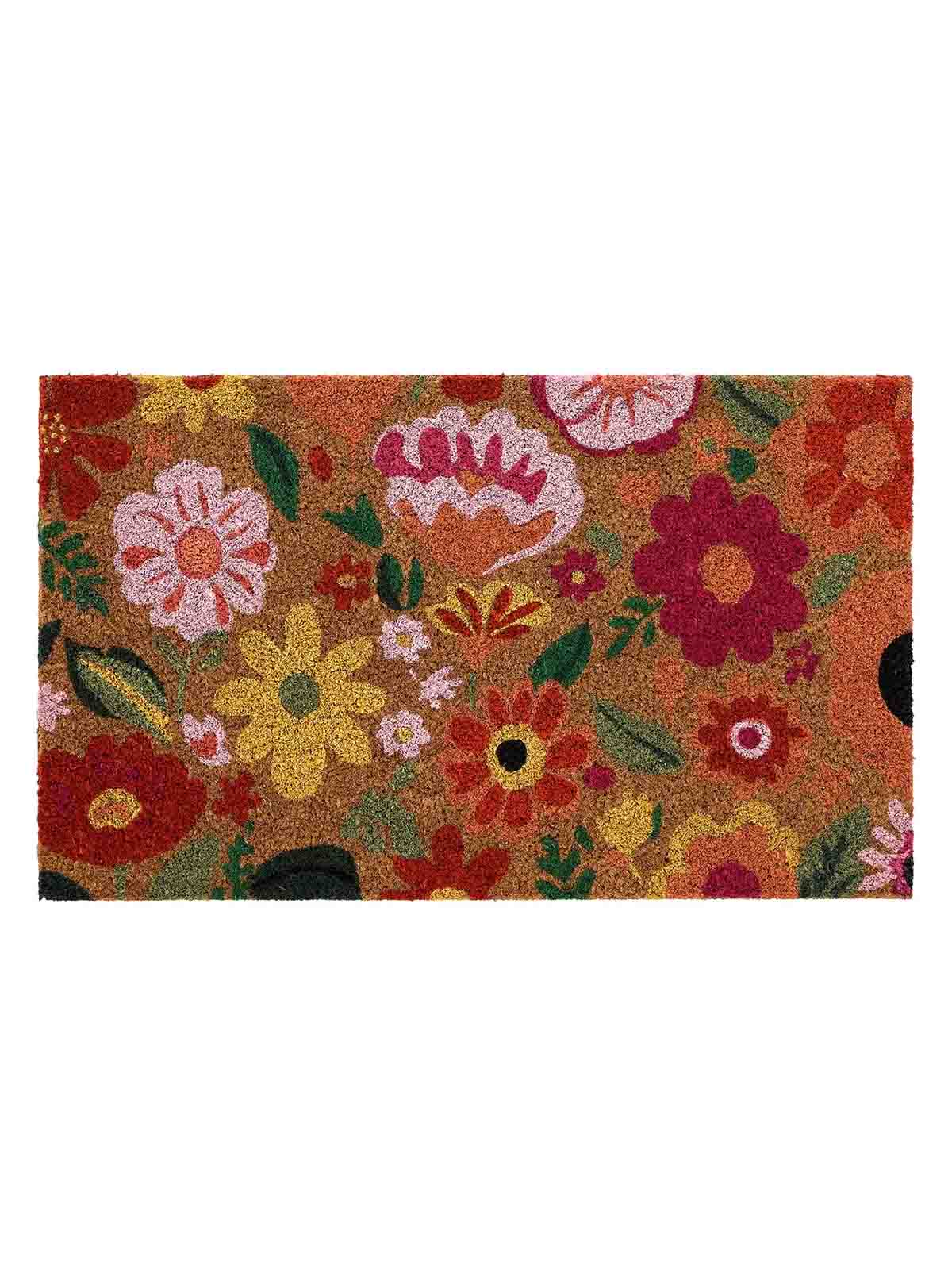 Fußmatte Blume Kraft mit Blumen