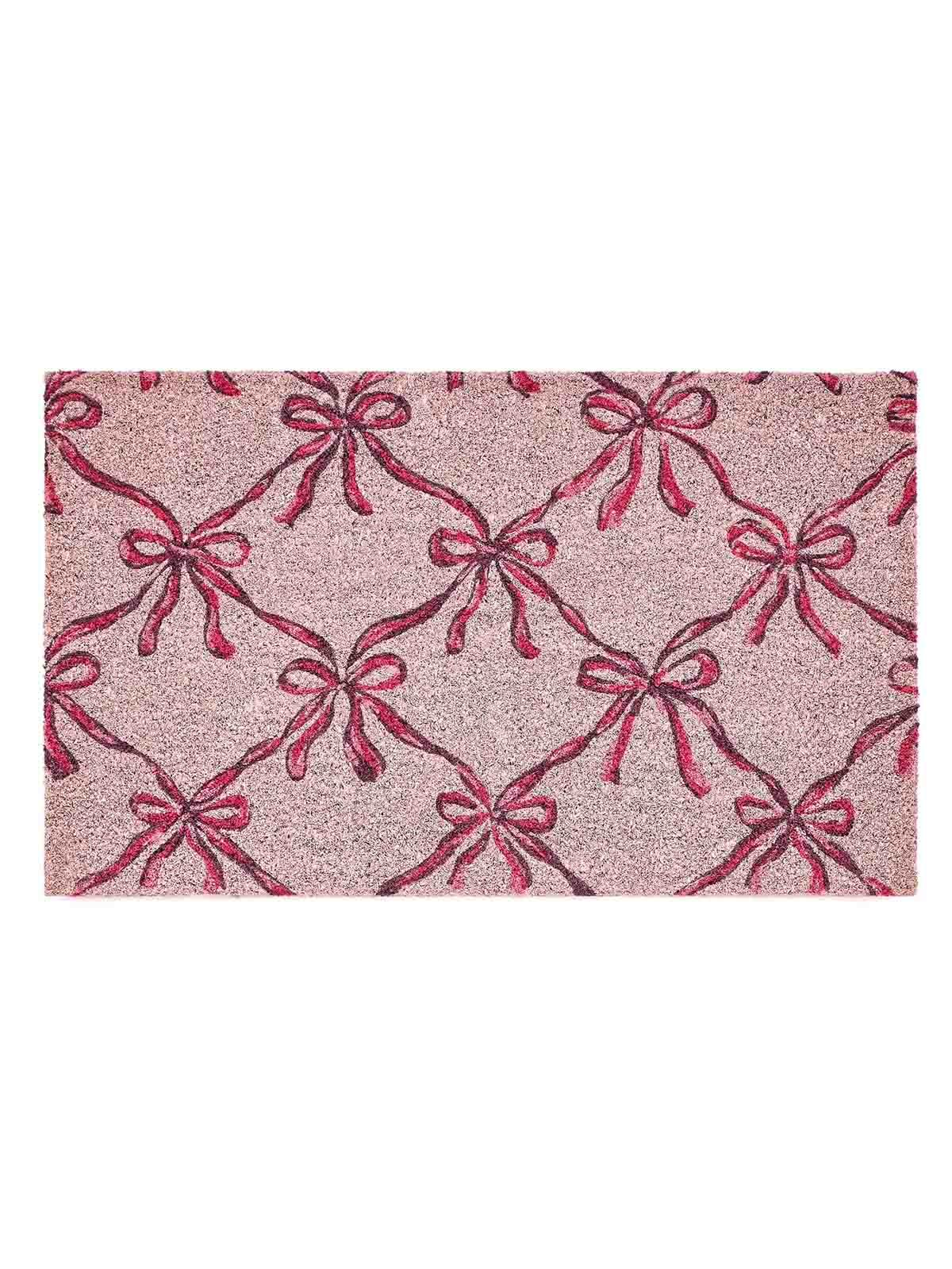Fußmatte rosa mit Schlaufen