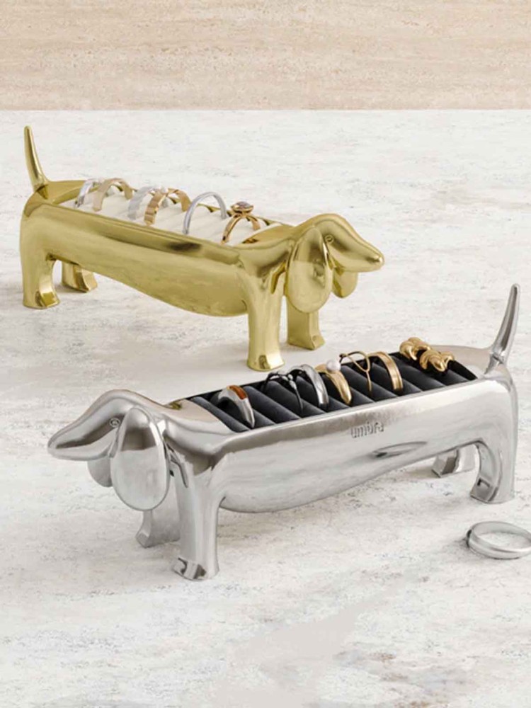 Umbra Ringhalter Messing Hund